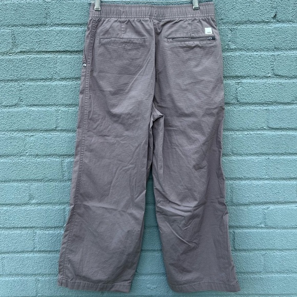 Vuori Ripstop Pants | Wide Leg | Organic Cotton Beige Mauve | Size Small - Picture 4 of 8